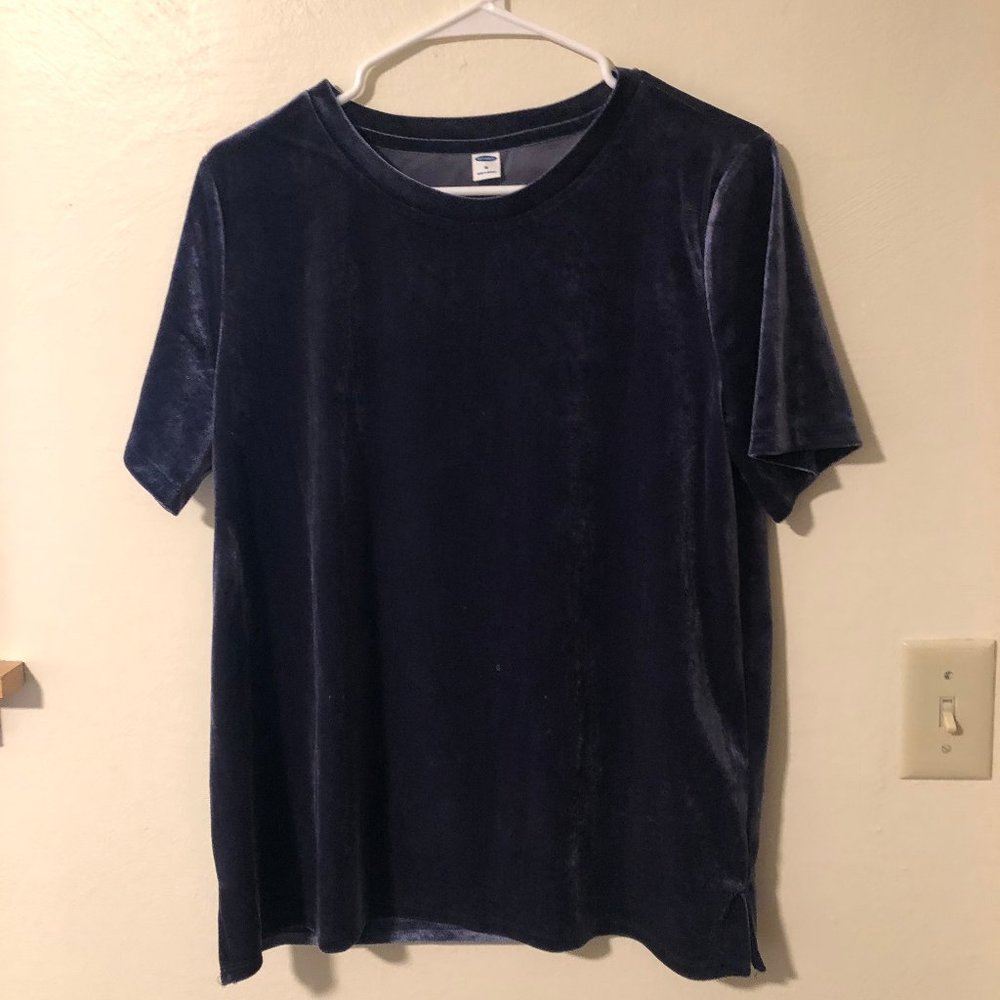 Old Navy Purple Velvet Top- Sz M